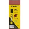 Stanley brusné papíry, děrované, 20ks