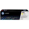 HP 128A žltý laserový toner (CE322A) Toner (farba Žltá) / Výťažnosť cca 1300 strán