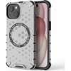Techsuit – HoneyComb Shield MagSafe – ochranný obal na iPhone 15 – biely