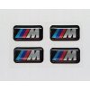 4 ks nálepky emblémy logo na disky kokpit BMW M BALÍK 17x9 mm KVALITA