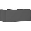 Hansgrohe Xilesa E skrinka 118x55x50 cm závesná kúpeľňová skrinka pod umývadlo sivá 54267760