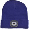 KesTek Pletená čiapka s LED svetlom modrá