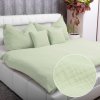 Biante Mušelínové posteľné obliečky Nature MSN-030 Pastelovo pistáciové Jednolôžko 140x200 a 70x90 cm