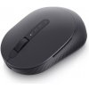 DELL MS7421W nabíjateľná bezdrôtová myš (570-BBDM) WiFi (USB prijímač) / Bluetooth / Optická (1600 dpi) / Skrolovacie koliesko / Čierna / / dobíjateľná