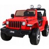 Jeep Wrangler Rubicon na batérie pre deti Červený + diaľkové ovládanie + rádio MP3
