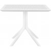 DesignShop Stôl Sky 80 74 x 80 x 80 cm Biela