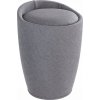 Wenko koš na prádlo CANDY GREY pouf - koš na prádlo, 2v1, WENKO