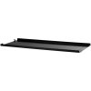 String Polica String Metal Shelf Low Edge 78 x 30, black