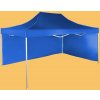 Expodom Rýchlorozkladací nožnicový stan 3x4,5m – hliníkový, Modrá, 2 bočné plachty