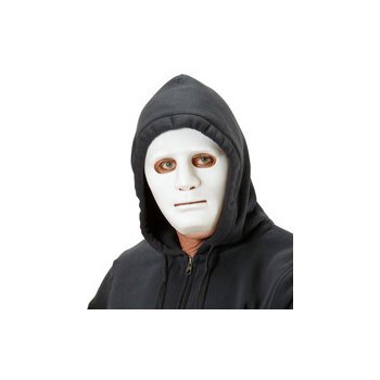 Anonymná maska rôzne farby Biela