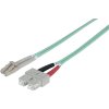 Intellinet 751094 optické vlákno LWL prepojovací [1x zástrčka LC - 1x zástrčka SC] 50/125 µ Multimode OM3, 5m