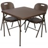 TENTino Záhradný set RATTAN - STÔL 86x86 + 2x STOLIČKA