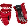 Rukavice CCM Jetspeed FT8 Sr Farba: červeno/biela, Veľkosť rukavice: 13