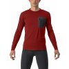 Castelli Unlimited Merino LS, Red ochre/ Dark gray Veľkosť: L Pánske tričko s dlhým rukávom určené pre gravel a traily
