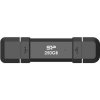 Silicon Power DS72 250GB čierna / USB-A + USB-C 3.2 Gen 2 / R: 1050MBs / W: 850MBs (SP250GBUC3S72VPK)