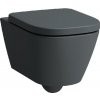 Laufen Meda - Závesné WC, Rimless, matný grafit H8201107580001