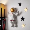 Asir | Nástenná dekorácia 47x35 cm astronaut zlatá | AS2001