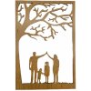 Drevený výrez Rodina II. Dub
