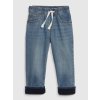 GAP Baby zateplené džínsy slim Modrá 12-18M Modrá Modrá