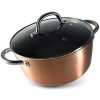 Hrniec MagicHome Copper Line, 24 cm, 4,0 lit, s pokrievkou