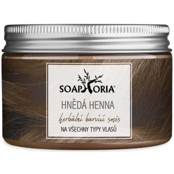 Soaphoria Bylinná farbiaca zmes na vlasy z henny - hnedá 100 g