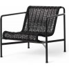 HAY Kreslo Palissade Cord Lounge Chair Low, anthracite