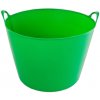Flexibilný plastový kôš 42 l – zelený, s ušami