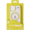 Zadní kryt Cellularline Pop Mag s podporou Magsafe pro Apple iPhone 15, čirý / limetkový POPMAGIPH15L