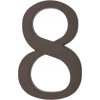 PSG 64.128 - plastová 3D číslica 8, číslo na dom, výška 180 mm, hnedá