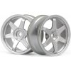 HPI TE37 disky 26 mm strieborné (0 mm offset) 2 ks
