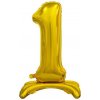 Godan Samostojaci fóliový balón 1 zlatý 74 cm