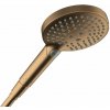 Hansgrohe Raindance Select S Sprchová hlavica, 3 prúdy, EcoSmart+, kefovaný bronz 26516140-HG