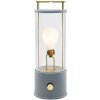 tala Exteriérová stolová lampa THE MUSE 34 cm, modrá, hliník