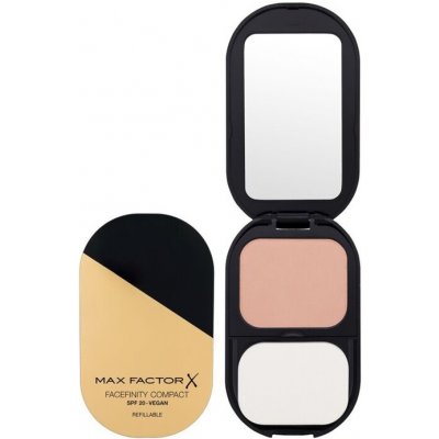 Max Factor Facefinity Compact Foundation SPF20 (refillable) - Vodeodolný púdrový make-up s UV ochranou 10 g - 006 Golden