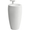 LAUFEN IlBagnoAlessi voľne stojace umývadlo do priestoru, s otvorom, so skrytým prepadom, priemer 530 mm, výška 900 mm, biela, s povrchom LCC, H8119724001041