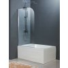 Olsen Spa line EVORA vaňová zástena 70x130 cm, hliník chróm, výkyvné otváranie, číre sklo BCEVOR70CC