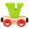 Bigjigs Rail Wagon Drevená vláčiková dráha - písmeno V
