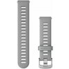 Garmin Quick Release (18 mm) silikónový, Powder Grey – Silver 010-11251-3G
