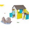 Smoby set detský domček Pretty Blue s letnou kuchynkou a odrážadlo Medveď 2v1 810703-40