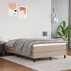 Box spring postel s matrací cappuccino 120x200 cm umělá kůže Hnědá 3144254