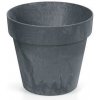 PlasticFuture Květináč Cube beton effect antracit, 20 cm