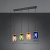 Trio Lighting Korkové závesné svietidlo, viacfarebné, dĺžka 90 cm, 4 svetlá sklo/korok - 364600417