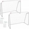 Aldotrade Futbalová bránka 124 x 96 x 61 cm, súprava 2ks