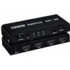 PremiumCord HDMI switch 3:1 kovový, diaľkové ovl., khswit31b