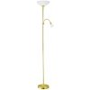 Eglo EGLO 82843 - Stojacia lampa UP 2 1xE27/60W + 1xE14/25W zlatá EG82843 + záruka 3 roky zadarmo