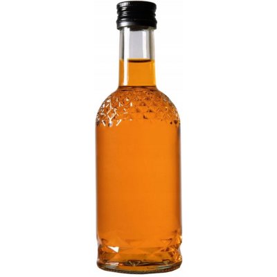 Fľaša na alkohol sklenená 250 ml s uzáverom
