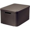 CURVER úložný box RATTAN S, 29,1 x 19,8 x 14,2 cm, hnedý, 03617-210