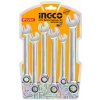 Ingco HKSPAR1062 Klíč oboustranný očkoplochý a plochý, sada 6ks, CrV