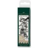 Faber-Castell 167115 Pitt Artist Pen 4 ks XS S F M čierna