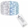 SPRINGOS LED reťaz Nano Duo - 2m, 20LED, 2xAA, biela/modrá